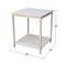 International Concepts Table For Connecting Desks 26 in D X 26 H, 30 W X Hardwood, Unfinished OF-63 - alternate 5